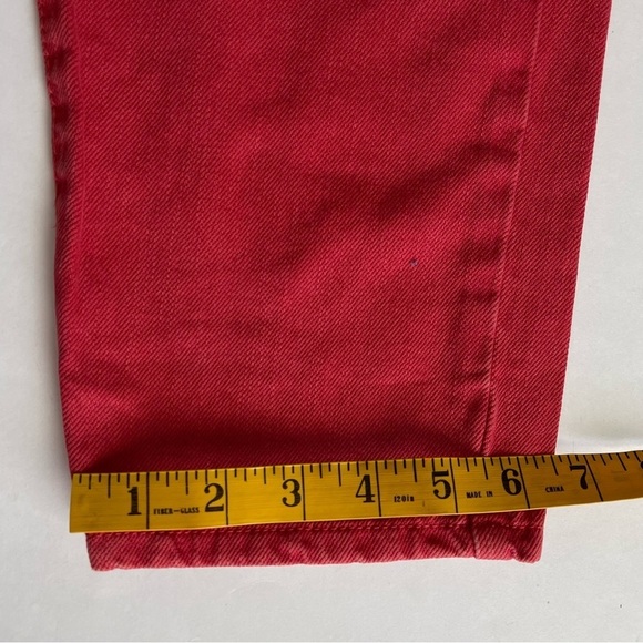 American Eagle Outfitters Faded Buttonfly Washed Red Women's Jeans Size 10XShort - Picture 7 of 7